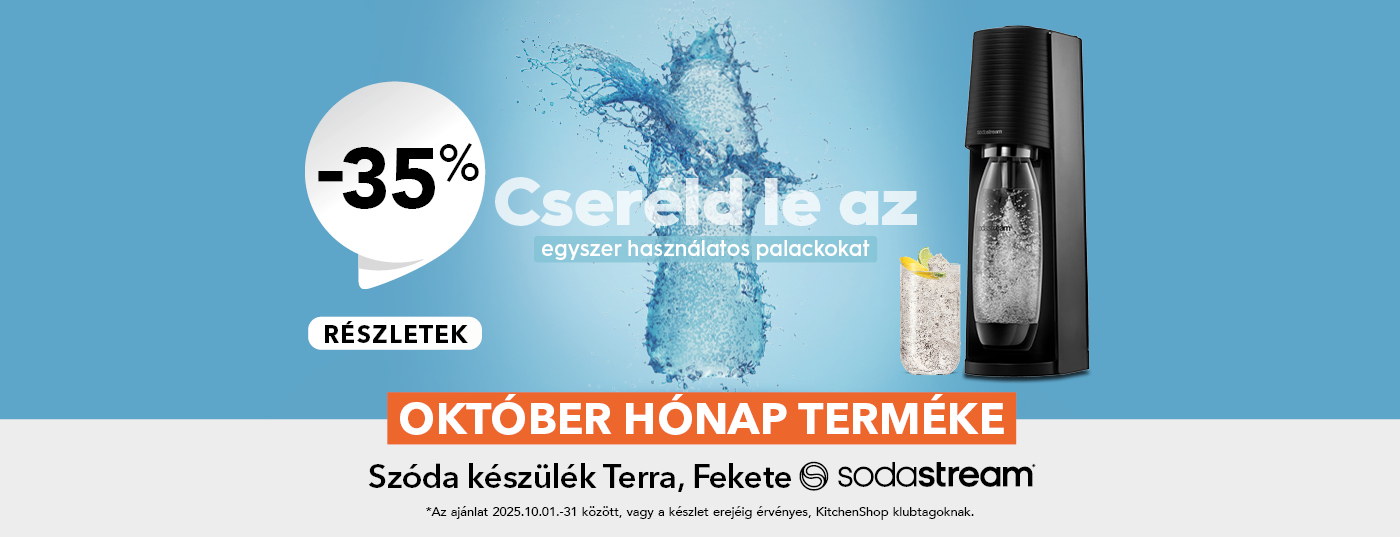 Campanie Produsul lunii octombrie Terra Black - SodaStream